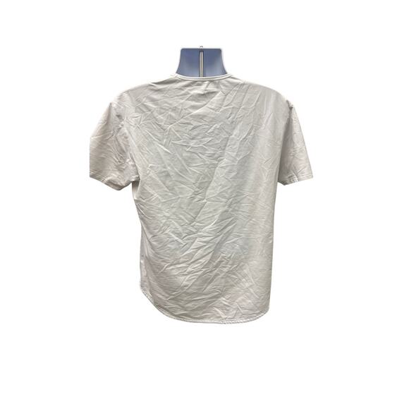 🤍 BYLT Basics Drop Cut Lux Tee White Short Sleeve Shirt Men’s L Modern - Picture 3 of 4